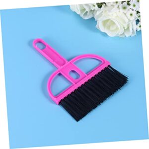 ORFOFE Household Supplies Tiny Dustpan and Brush Computer Cleaning Kit Mini Hand Broom Miniature Dustpan and Brush Sweeping Table Brush Desk Broom Computer Dustpan Duster Sofa Brooms Rosy