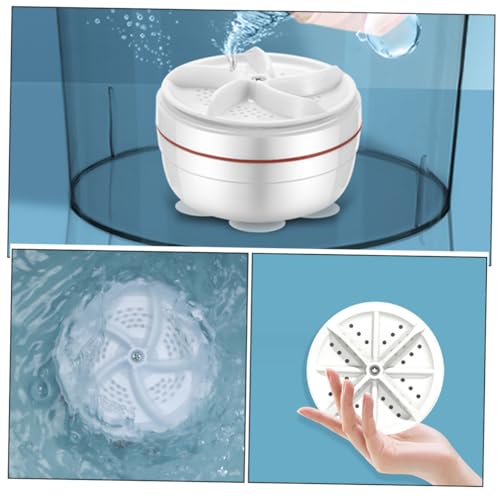 LIFKICH 5pcs Mini Washing Machine Mini Lavadora Travel Washer Mini Portable Washer Bucket Washing Machine Mini Dishwasher for Sink Mini Washer Portable Clothes Washer White Plastic