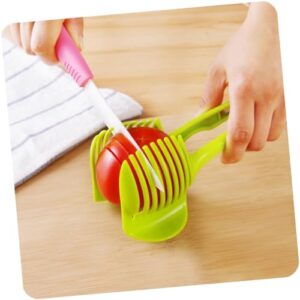 VOSAREA Lemon Cutter Tomato Cutter Slicer Platter Lemon Gadgets Round Tomato Gadgets Tomato Slicer Lemon Tools Orange Gadgets Supplies Lemons Fruit Slicer Kitchen Cutting Aid Slicing Tool