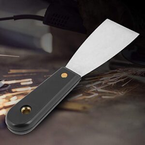 Grey Knife Scraper - Professional Stainless Steel Putty Knife and Wallpaper Paint Shovel with Soft Grip Handle