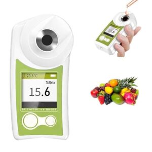 smart sugar content refractometer, 0-55% digital sugar content tester with display screen, accuracy ± 0.2%/anti-strong light interference, for beverages