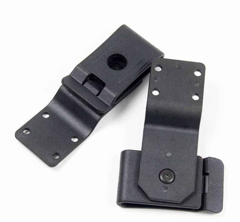 7 Sets Nylon Rotatable Pocket Clip with Screws Fit for Kydex Sheath Knife Case DIY Making, Universal Belt Clip Waist Clip