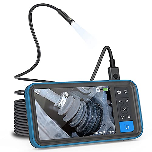 8MM Industrial Endoscope Camera, 1080p Camera, 6 Adjustable LED Lights, Perfect for Plumbing, HVAC, Home, Vent & Sewer Inspections, IP67 Waterproof