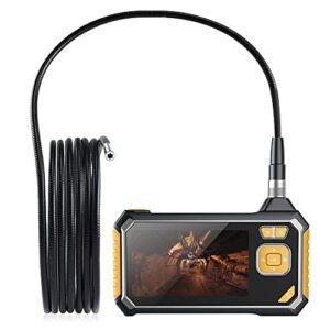 8mm industrial endoscope, 9.8ft/3m semi-rigid snake cable, 4.3inch lcd screen, ip67 waterproof, led light, auto focus, 2600mah, sturdy case