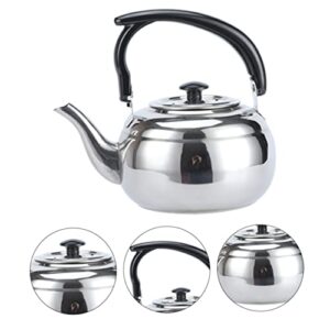 FUNOMOCYA Stainless Steel Teapot Espresso Maker Household Water Kettle Convenient Camping Water Boiler Japanese Tea Kettle Insulated Teapot Stove Kettle Stainless Silver