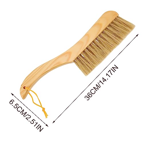 TOBBOMEY 2pcs Kitchen Carpet Cleaner Brush Carpet Brush Handheld Broom Brush for Cleaning para Limpiar Dust Collector for Home Hand Brooms Sweeper Broom Duster Cleaning Brush Wooden