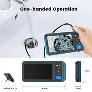 8MM Industrial Endoscope Camera, 1080p Camera, 6 Adjustable LED Lights, Perfect for Plumbing, HVAC, Home, Vent & Sewer Inspections, IP67 Waterproof