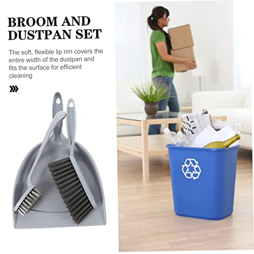 SOESFOUFU 5pcs Broom Dustpan Mini Broom with Dustpan Mini Cleaning Brush Mini Dustpan Home Mini Brush Broom Mini Dust Pan Broom Turner Desktop Table Dustpan Kid Broom Kitchen Purple Pp