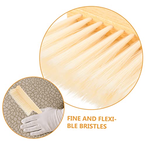 HAWILLOSCH 2pcs Lampshade Cleaning Brush Beige Household Brooms para Limpiar Whisk Car Carpet Brush Dustpan Laundry Scrub Brush Rug Dust Cleaning Brush Sweeper Soft Broom Brushes Hand Wooden