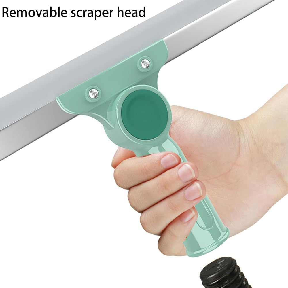 Retractable Silicone Floor Scraper Bathroom Wiper 35cmsiliconegroundscrape,Retractable Silicone Floor Scraper,Rubber Broom for Pet Hair Hardwood Floor (35cm)