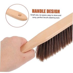 TOBBOMEY 2pcs Kitchen Carpet Cleaner Brush Carpet Brush Handheld Broom Brush for Cleaning para Limpiar Dust Collector for Home Hand Brooms Sweeper Broom Duster Cleaning Brush Wooden