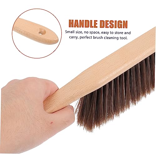 TOBBOMEY 2pcs Kitchen Carpet Cleaner Brush Carpet Brush Handheld Broom Brush for Cleaning para Limpiar Dust Collector for Home Hand Brooms Sweeper Broom Duster Cleaning Brush Wooden