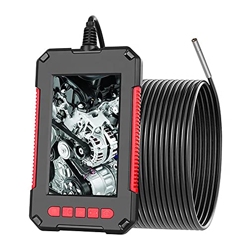 3.9MM Inspection Camera, IP67 Waterproof with 6 LEDs, Snake Flexible Cable, 4.3inch Screen, 2600mAh, Flashlight, Sturdy Case, Auto Zoom(10M/32.8FT Cable)