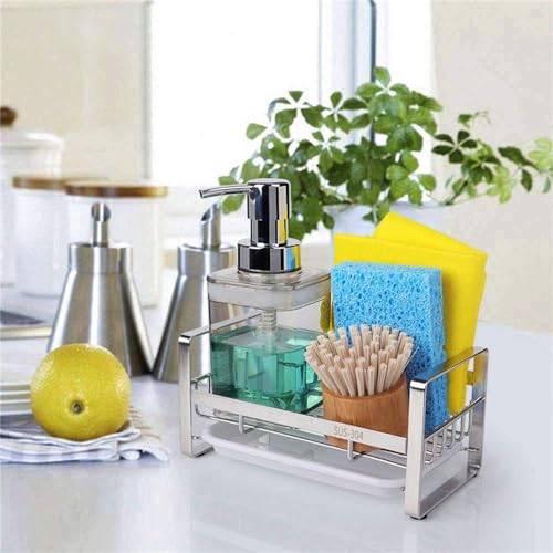 YZYDF Kitchen Sink Sponge Rack Space Saving Practicial Storage Stand Rack Holder for Brushes and Supplies