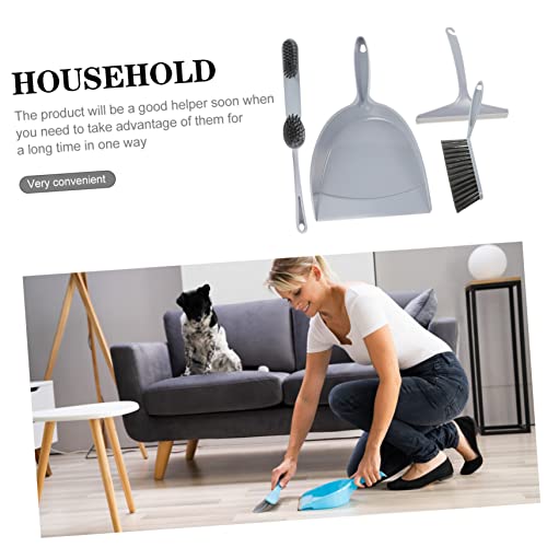 SOESFOUFU 5pcs Broom Dustpan Mini Broom with Dustpan Mini Cleaning Brush Mini Dustpan Home Mini Brush Broom Mini Dust Pan Broom Turner Desktop Table Dustpan Kid Broom Kitchen Purple Pp