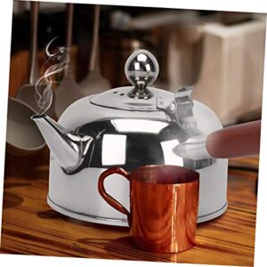 PRETYZOOM 1pc Kettle Travel Espresso Maker Travel Espresso Cup Boiling Teapot Tea Pots for Loose Tea Arabic Coffee Cups Electric Coffee Percolators Turkish Coffee Warmer 304 Stainless Steel