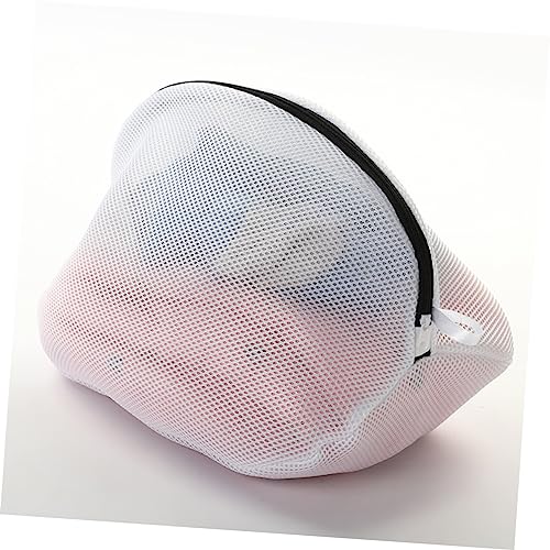 Unomor 2pcs Laundry Bag Wash Bag Mesh Wash Bag Travel Shoe Bags Shoes Washing Bag Sock Sneakers Sneaker Washing Bag Shoes Wash Pouch Sneaker Wash Pouches Stand White