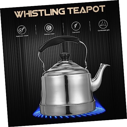 NAMOARLY 1pc Stainless Steel Kettle Induction Cooker Kettle Espresso Machine Large Capacity Kettle Espresso Stovetop Fast Boiling Teapot Stovetop Teapot Espresso Coffee Machine Silver