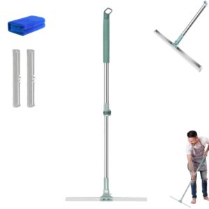 retractable silicone floor wiper for bathroom, retractable magic broom, adjustable bathroom scraper, 52cm multi-functional silicone floor scraper (13.8in)