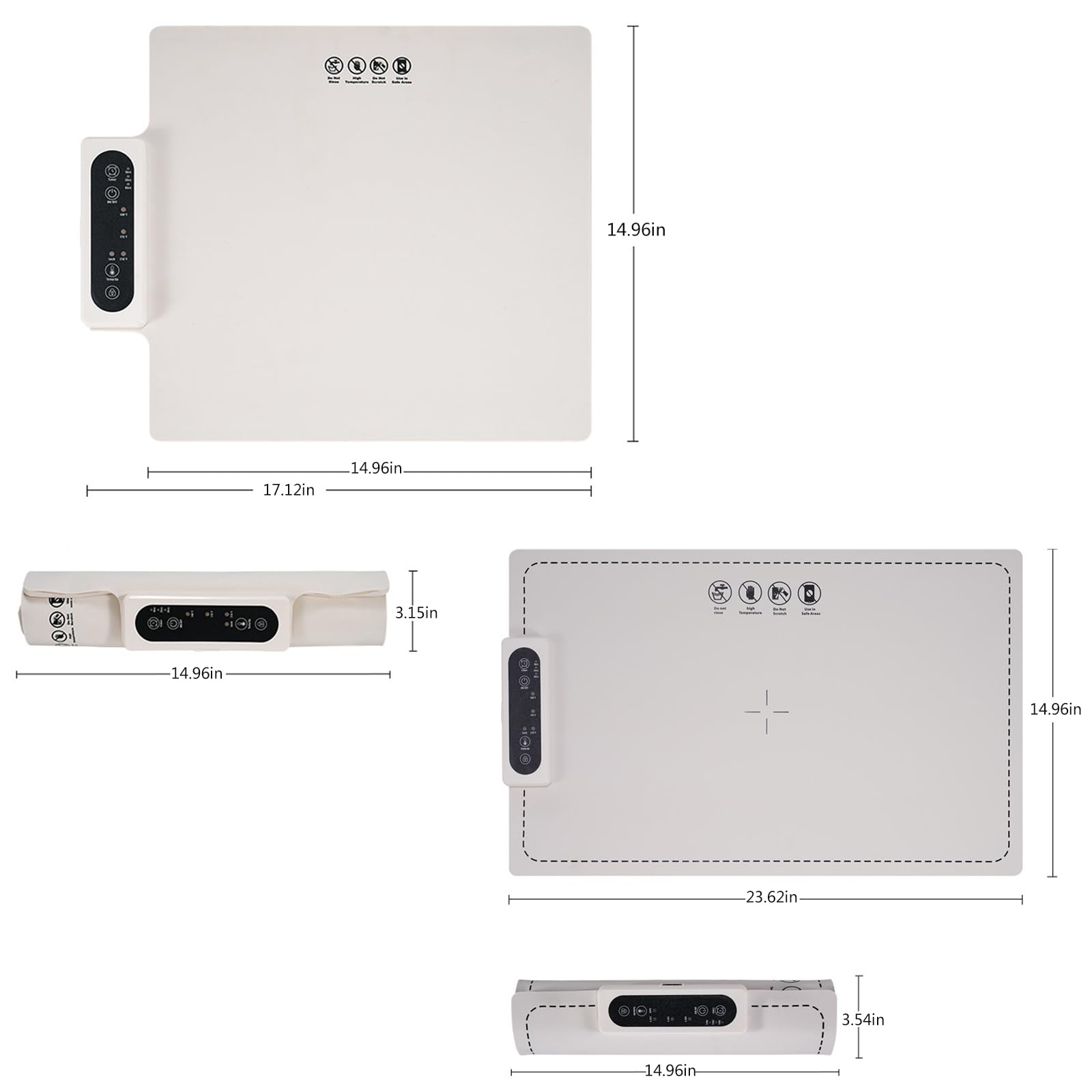 Tempmaster Adjustable Warming Tray, Temp Master Warming Tray, Tempmaster Warming Mat, Tempmaster Warming Tray, Multi-Function Hot Food Warming Pad, Food Warming Mat for Kitchen (Blue Gray, Large)