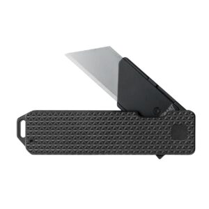 TiRant RAZOR V3 Utility Knife (Jet-Black 6AL-4V Titanium) Elite DUAL-APEX Edition EDC Box Cutter