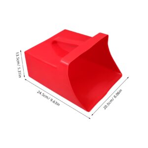 MUCKLILY Garbage Cleaning Dustpan Upright Pans Household Dustpans Garden Dustpans Commercial Sweeping Supplies Trash Scoop Small Dust Pan Kitchen Dustpans Trash Cleaning Shovels Red Plastic