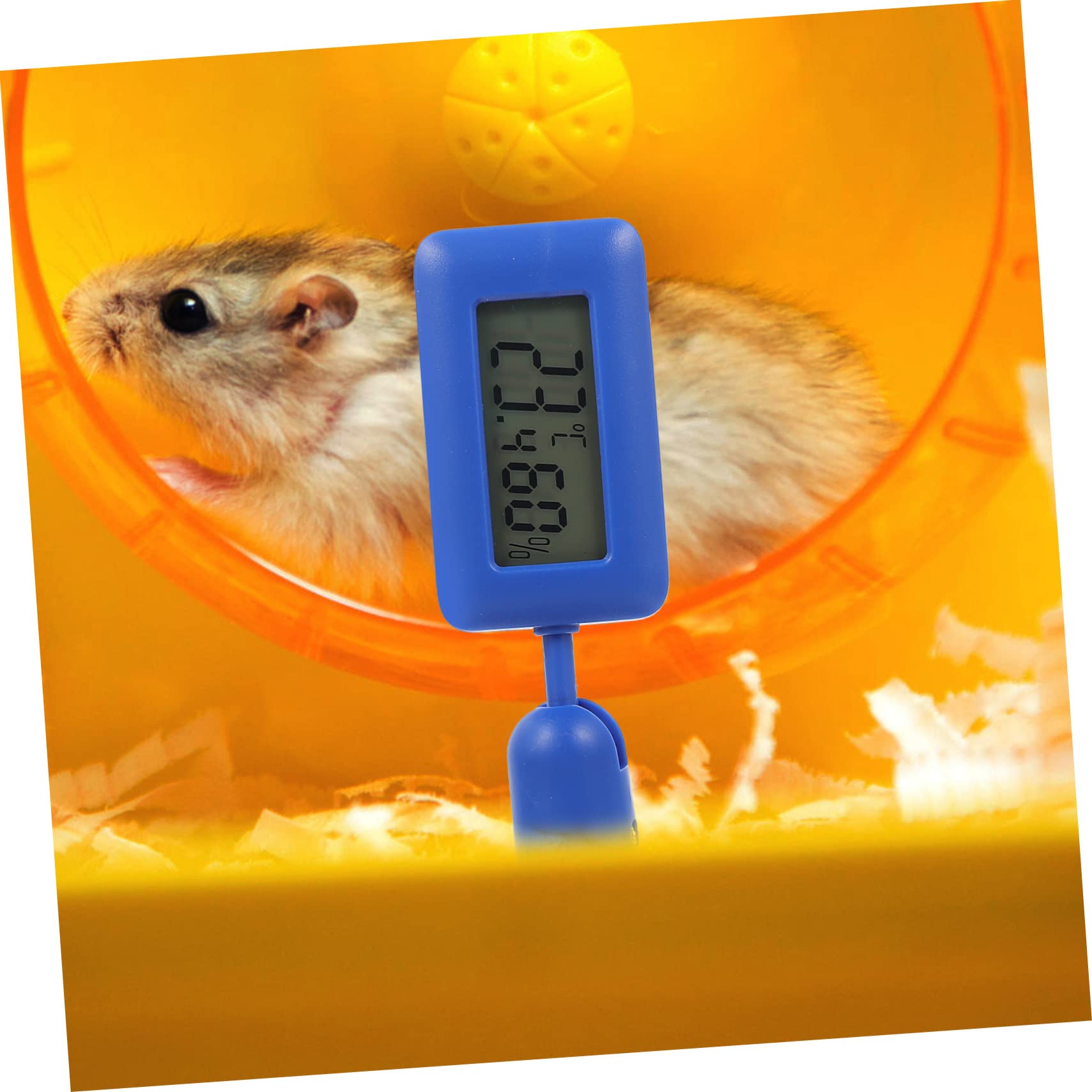 GREENADSCAPE Reptile Hygrometer Rotary Reptile Thermometer Temperature and Humidity Meter Mini Thermometer Aquarium Plant Holder Reptile Terrariums Leopard Gecko Digital Reptile Thermometer Abs