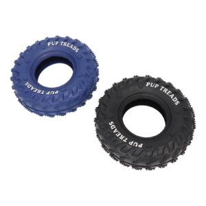 Yosoo Rubber Tire Dog Chew Toy Safe for Medium Large Dogs Rubber Pet Chew Toy