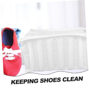 OKUMEYR Shoe Bag Shoe Washing Bag Sneaker Wash Bag Laundry Bag for Sneaker Laundry Wash Bag Dryer Bag for Shoe Laundry Bag Supplies Trainer Wash Bag Sneaker Bag Shoes White Polyester