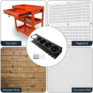 Spray Bottle Holder Rack | Wall Mounted Holder Rack Aerosol Storage Rack | Heavy Duty Organizer Tool Steel 5 Holes Bottle Holder for Paint Can & Spray Can