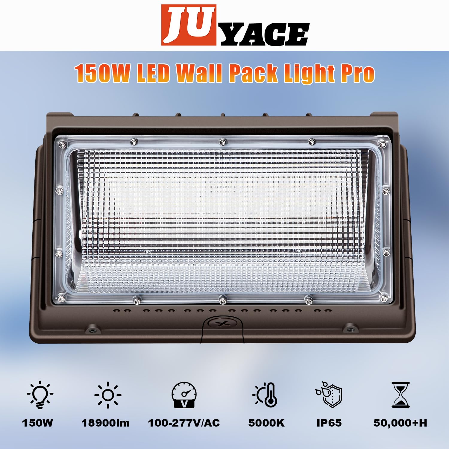 Juyace 150W LED Wall Pack Light with Photoelectric 4Pack 300W LED Parking Lot Light with Photoelectric