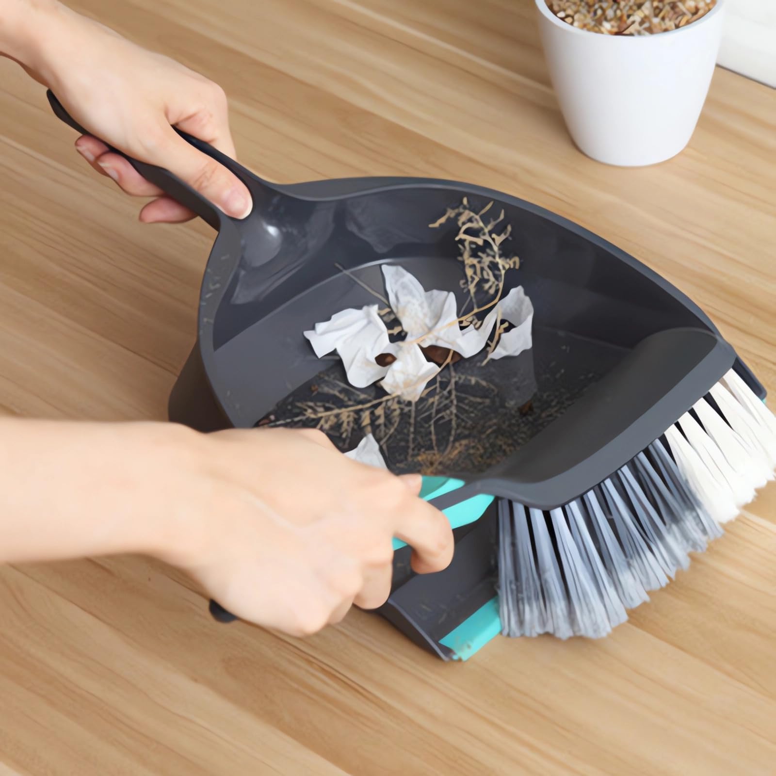 Small Brooms and Dustpan Set, Desktop Cleaning Brush Mini Dustpan Small Set Home Cleaning Tools Versatile Use Handheld Brush and Dustpan Set Deals of The Day Lightning Deals