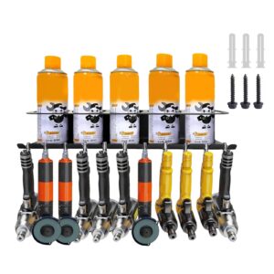 spray bottle holder rack | wall mounted holder rack aerosol storage rack | heavy duty organizer tool steel 5 holes bottle holder for paint can & spray can