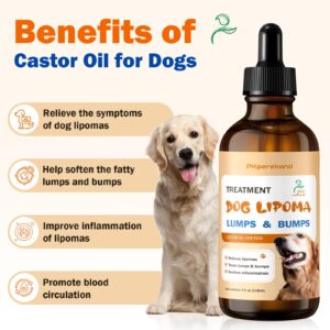 Lipoma Treatment for Dogs, Remedy for Lipomas, Soften Fatty Lumps & Bumps in Dogs, Relieve Swelling and Inflammation, Dog Lipoma Treatment, Castor Oil for Dogs, Guard the Buddy against Lumps and Bumps