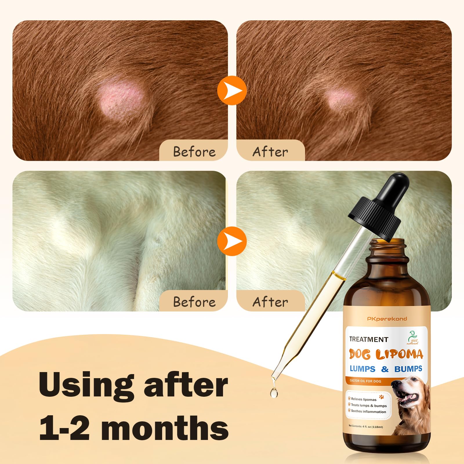 Lipoma Treatment for Dogs, Remedy for Lipomas, Soften Fatty Lumps & Bumps in Dogs, Relieve Swelling and Inflammation, Dog Lipoma Treatment, Castor Oil for Dogs, Guard the Buddy against Lumps and Bumps