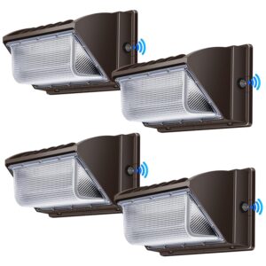 Juyace 150W LED Wall Pack Light with Photoelectric 4Pack 300W LED Parking Lot Light with Photoelectric