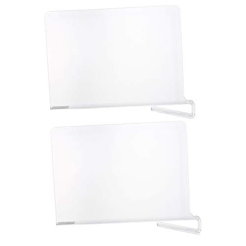 HOMOCONO 2pcs Wardrobe Partition Drawer Separators Closet Shelf Divider Adjustable Drawer Organizer Drawer Dividers for Clothing Clear Clothes Separator Shelf Separator Transparent Acrylic