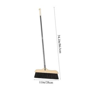 BUTIFULSIC Sweep Floor Brush Floor Sweeping Broom Long Handle Handled Broom Home Broom Garbage Sweeping Tool Garbage Wiper Floor Sweeper Office Garbage Cleaner Floor Wiper Stainless Steel Rod