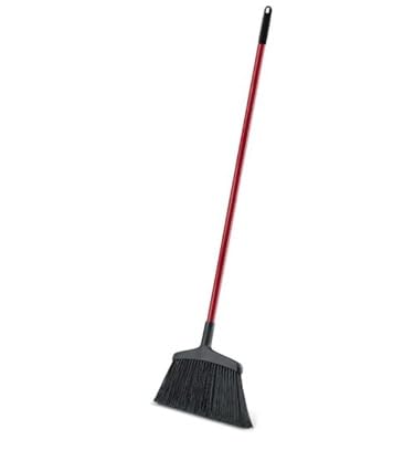 Commercial Wide Commercial Angle Broom, 55" Length, 15" Width, Black/Red (6)