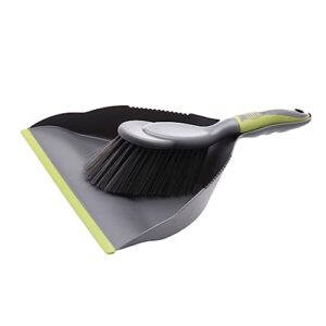 collbath 1 set broom cleaning brush kid broom computer keyboard shovel dustpan with handle car tabletop dustpan table cleaning brush table crumb brush crumb cleaner desktop whisk pp green