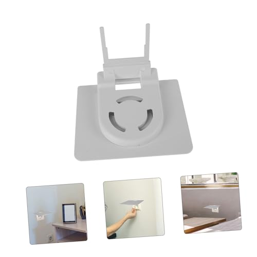 OKUMEYR Wall Bracket Wall-mounted Outlet Storage Shelf Outlet Shelf for Home Storage Shelf for Outlet Router Holder Floating Router Outlet Organizer Tv Mount White Plastic