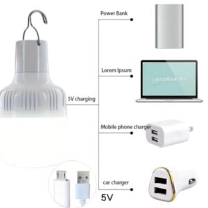 USB Rechargeable Emergency Light, 5 Adjustable Modes, High Brightness, Long Lasting, Multifunctional Lighting for Home, Outdoor, Camping, Hiking, Suitable for Various Environments.