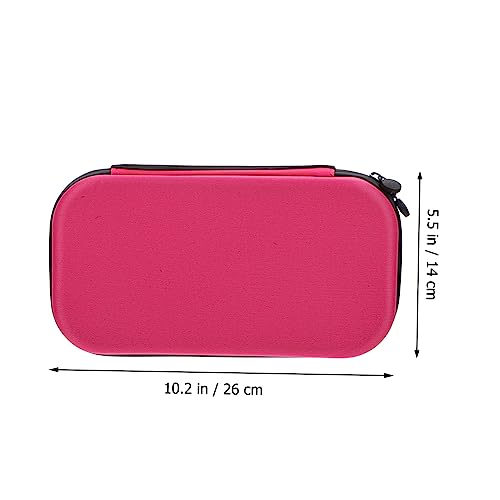 BELLIFFY 1pc Storage Bag Mini Pouch for Nurse Hard Case Accessories Galvanized Round Tray Travel Organizer Bags Carrying Bag Pink Eva