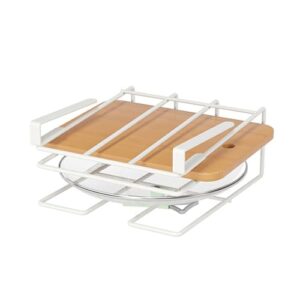 suxinry space saving kitchen storage rack convenient hangings rack efficient storage for cutting board and mugs