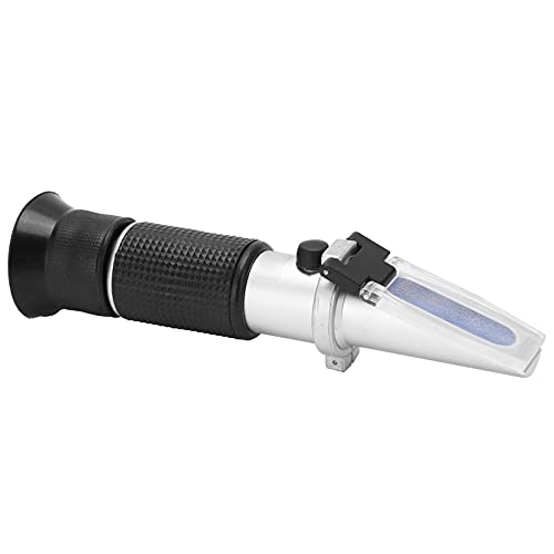 Portable Syrup Refractometer, Handheld High Accuracy Fruit Concentration Tester, Ideal for Measuring Sugar Honey Content 28 62%, Aluminum Alloy Material, Wide Applications