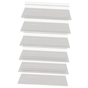 unomor 6pcs slot display -mounted shelves floating shoe display shelves wall shelves for shoes wall mounted shelves shoe shelves for wall shelf retail shelves transparent plastic