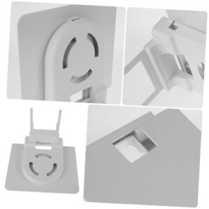 TOGEVAL Wall Bracket Over Socket Holder Wall Mount Router Shelf Wall Outlet Shelf Over Outlet Shelf Multifunctional Outlet Storage Rack Tv Mount Shelves for Wall Outlet White Plastic