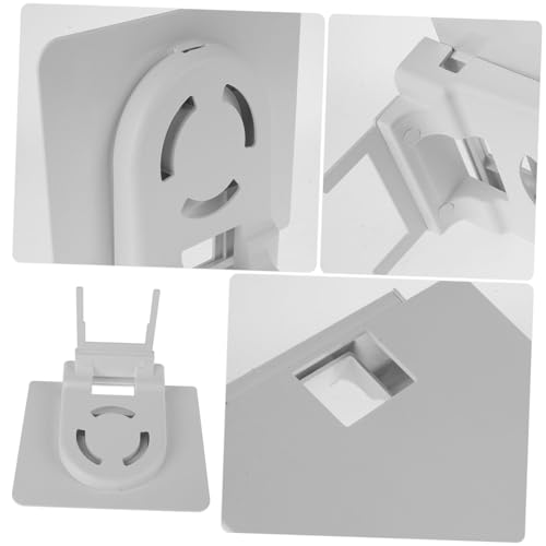 SOESFOUFU Wall Bracket Wall Outlet Organizer Router Wall Mount Bracket Outlet Storage Shelf for Home Wall Outlet Rack Outlet Shelf for Home Floating Router Rack Router Holder White Plastic