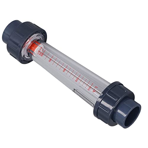 Plastic Tube Liquid Meter, High Accuracy Water Meter Gauge, 160 1600LPH Large Range, ABS Shell for Durability, and Alkali