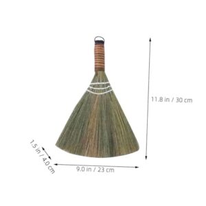 VILLFUL Straw Broom Cleaning Brush Cleaning Brooms Desktop Cleaning Broom Hand-Made Broom Hand Broom Household Brooms Manual Broom Household Dust Brush Broom for Office Table Desktop Broom